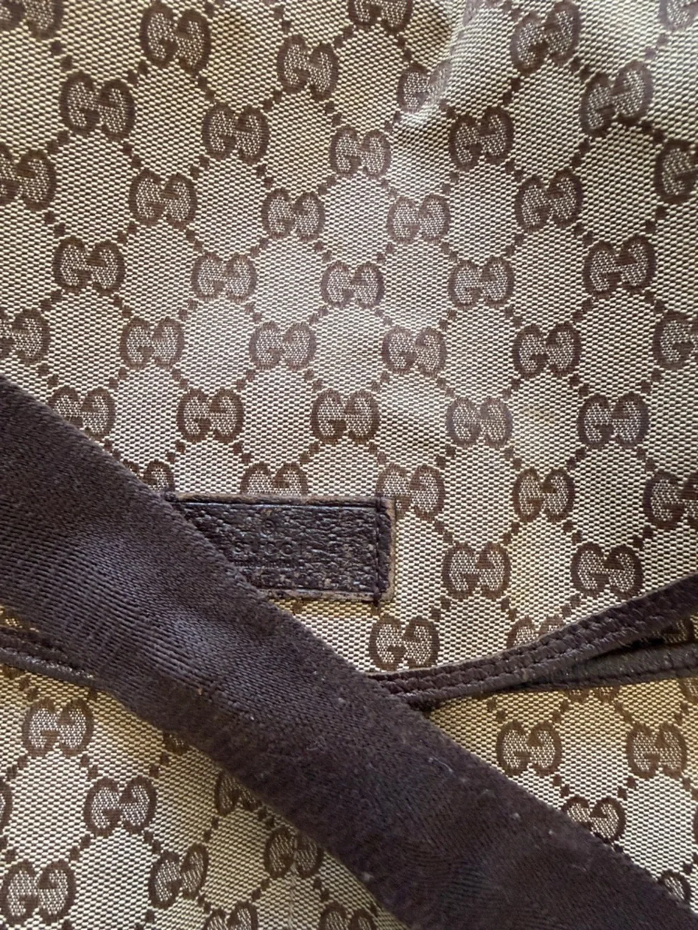 Gucci Vintage GG Diaper Bag / Messenger